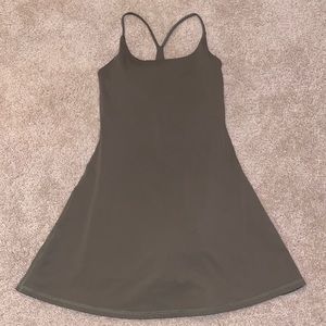Olive green exercise dress - outdoor voices dupe